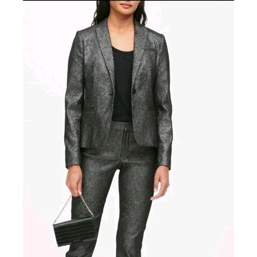 Banana Republic Classic-Fit Metallic Bronze Blazer Size 8 City Chic Professional